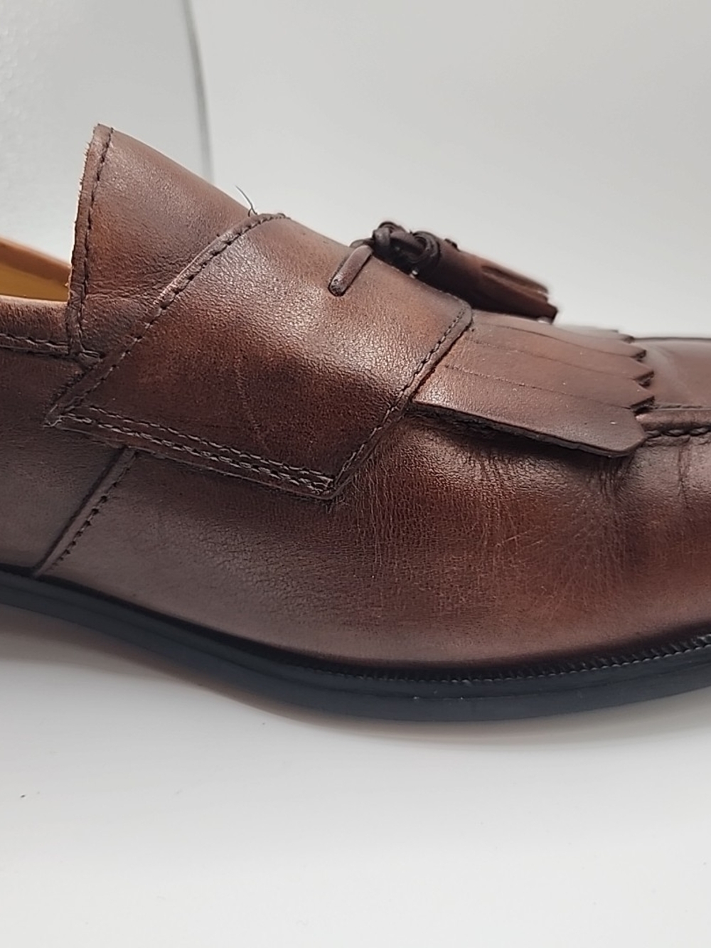 Men's Brown Tassel Loafers 10.5 - Picture 13 of 16